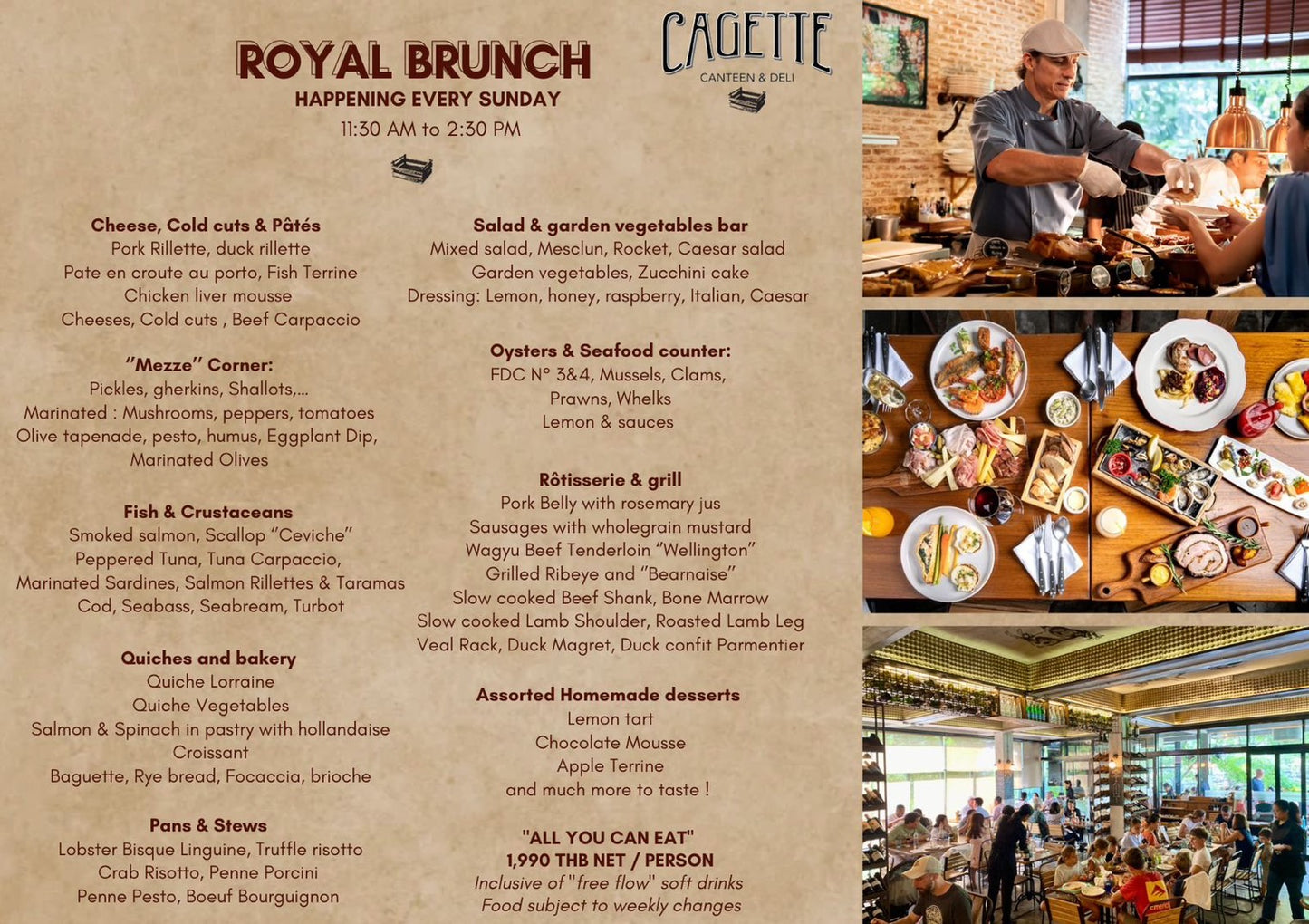Cagette Sunday Brunch - Gift Card