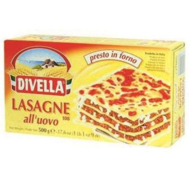 Lasagna with egg - Divella 500gr