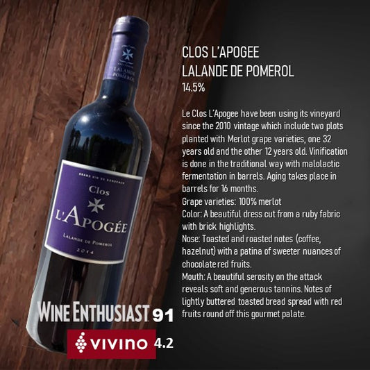 Clos de l’Apogée, Lalande de Pomerol
