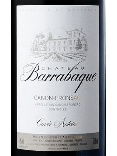 Château Barrabaque, Canon-Fronsac