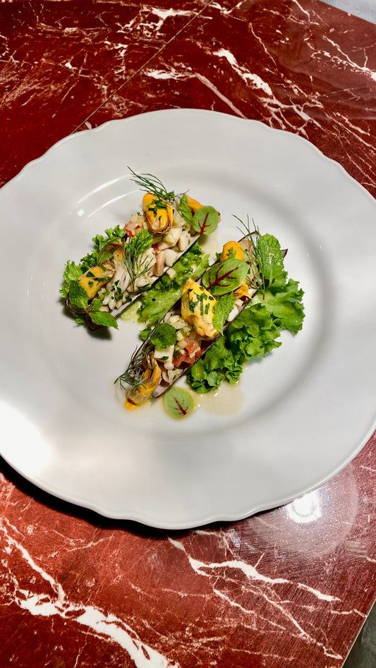 Razor clams & Mussels Tartare