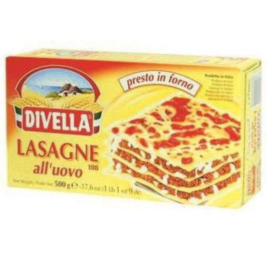 Lasagna with egg - Divella 500gr