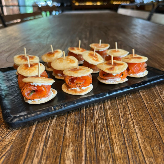 Salmon Blinis